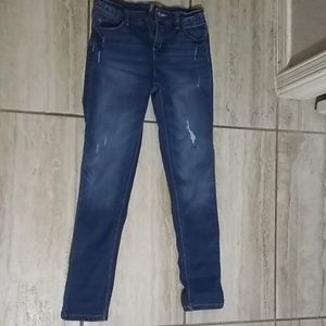 Dark Blue/Mid Rise/Super Skinny Jeans